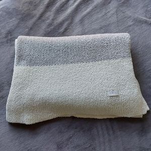 Barefoot Dreams Cozychic Blanket Throw Color Cream/Gray